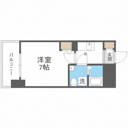 アドバンス難波ラシュレの物件間取画像